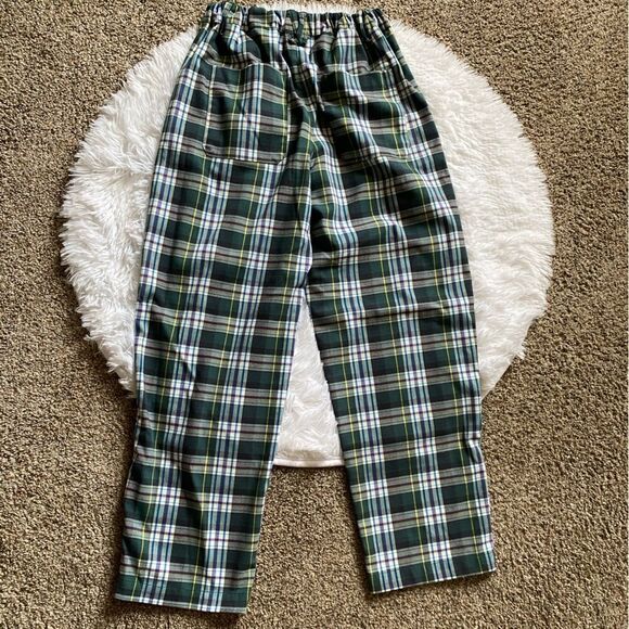 Urban Outfitters Plaid Pants Womens Size XS Green - Picture 2 of 9